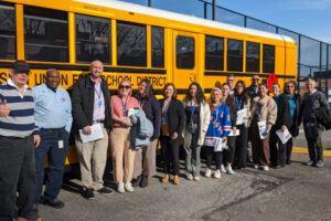 Landmark Society Treats School District Teachers To Historic Bus Tour