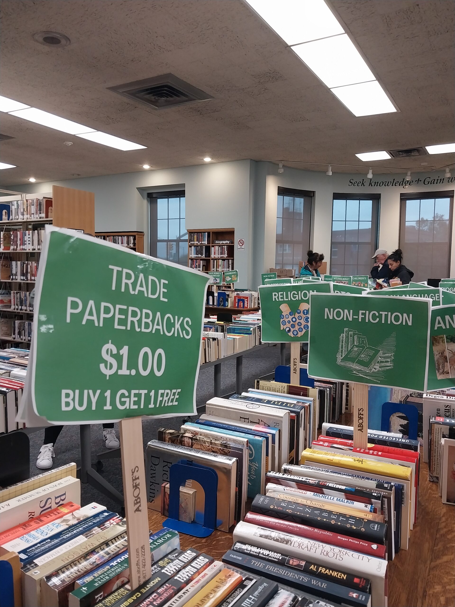 The Glen Cove Public Library’s charity book sale is back